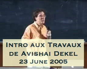 Introduction aux travaux d'Avishai
					   Dekel