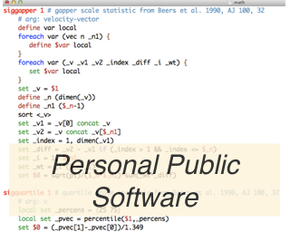 Personal public
  software